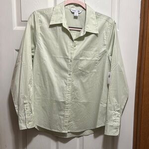 Old Navy Green Casual Button Down Shirt Classic Fit